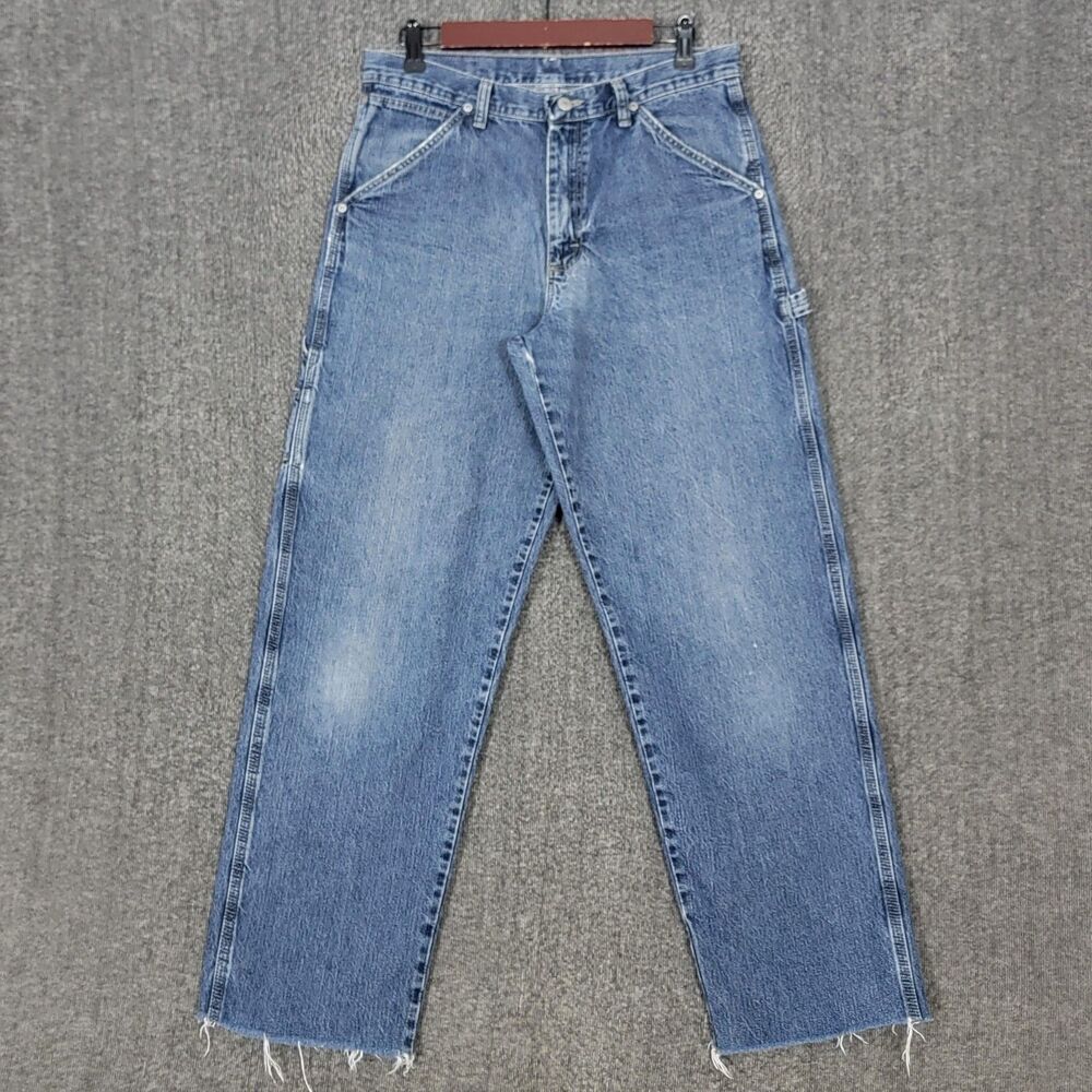 Vintage Wrangler Jeans Mens 30x30* Blue Carpenter Loose Baggy Denim 94LSWDV